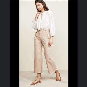DEREK LAM 10 CROSBY Bristol Kaki Culotte Pant 6
